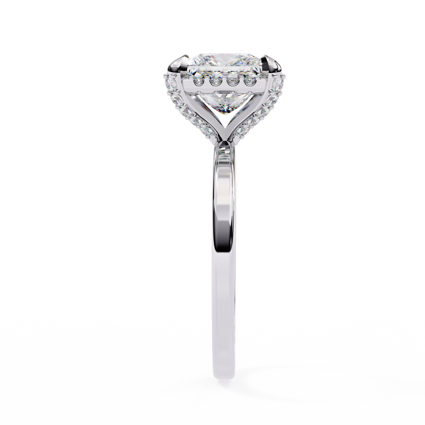 2.03 Carat Princess Cut Lab Grown Diamond Ring – Elegant Engagement Ring– Lustraa’s Princess Diamond Ring