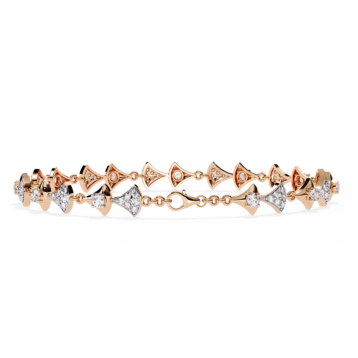 Lab Grown Diamond Bow Design Bracelet | Elegant Bow Diamond Bracelet | Sustainable Diamond Jewelry - Lustraa’s Diamond Bracelet
