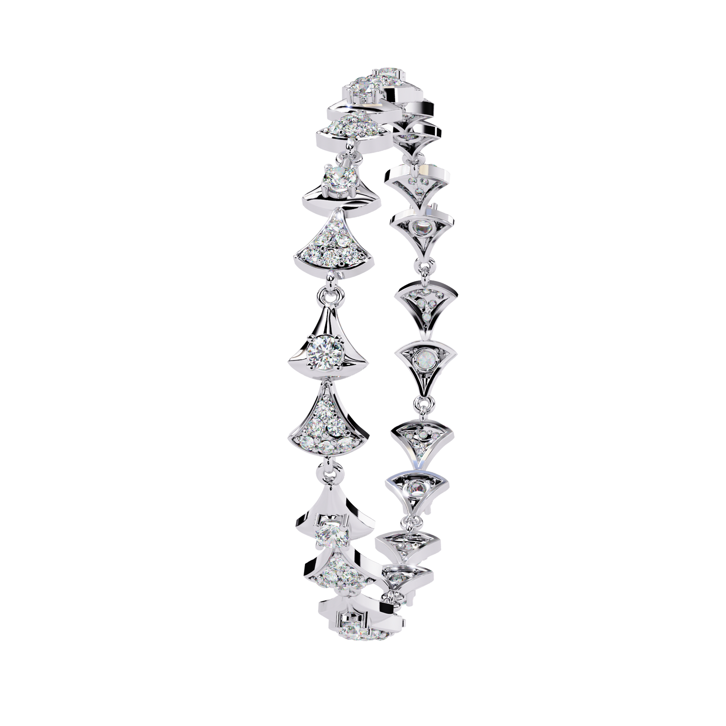 Lab Grown Diamond Bow Design Bracelet | Elegant Bow Diamond Bracelet | Sustainable Diamond Jewelry - Lustraa’s Diamond Bracelet