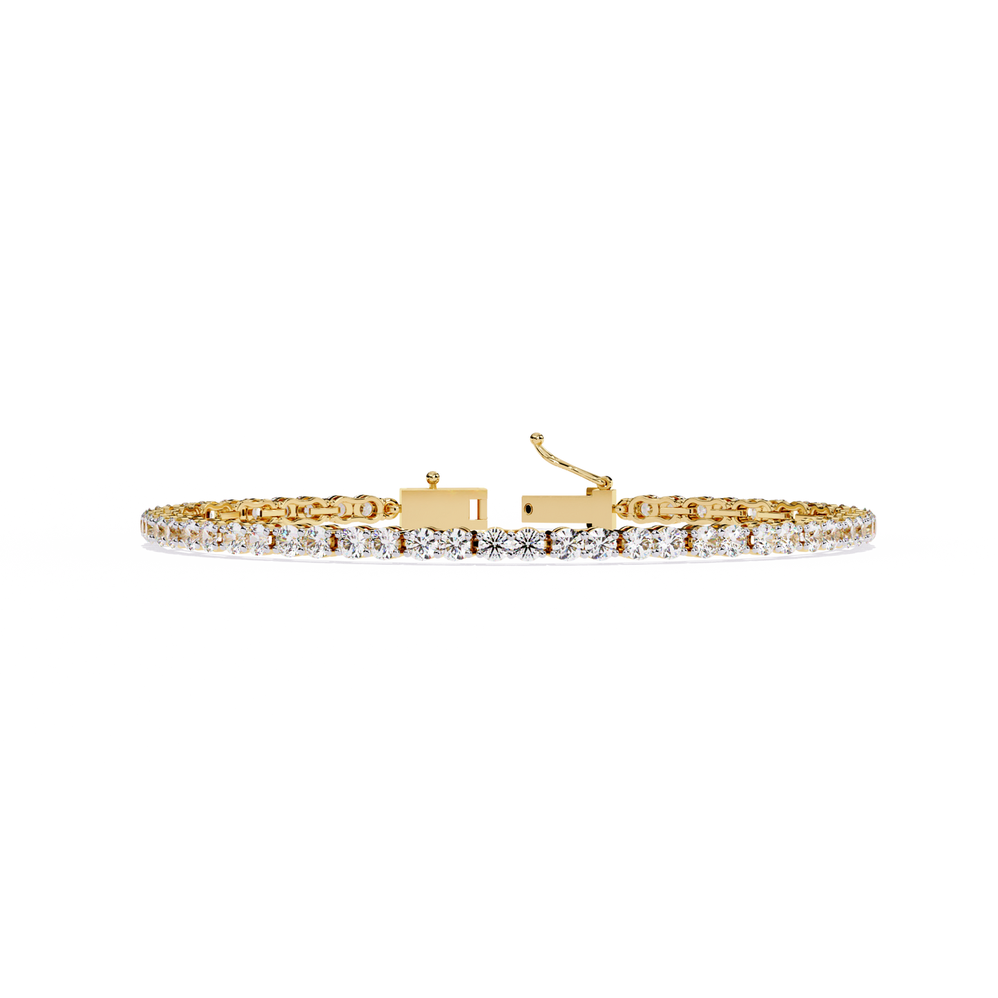 Classic Lab Grown Diamond Tennis Bracelet | Round Cut Sustainable Diamond Bracelet - Lustraa’s Tennis Bracelet