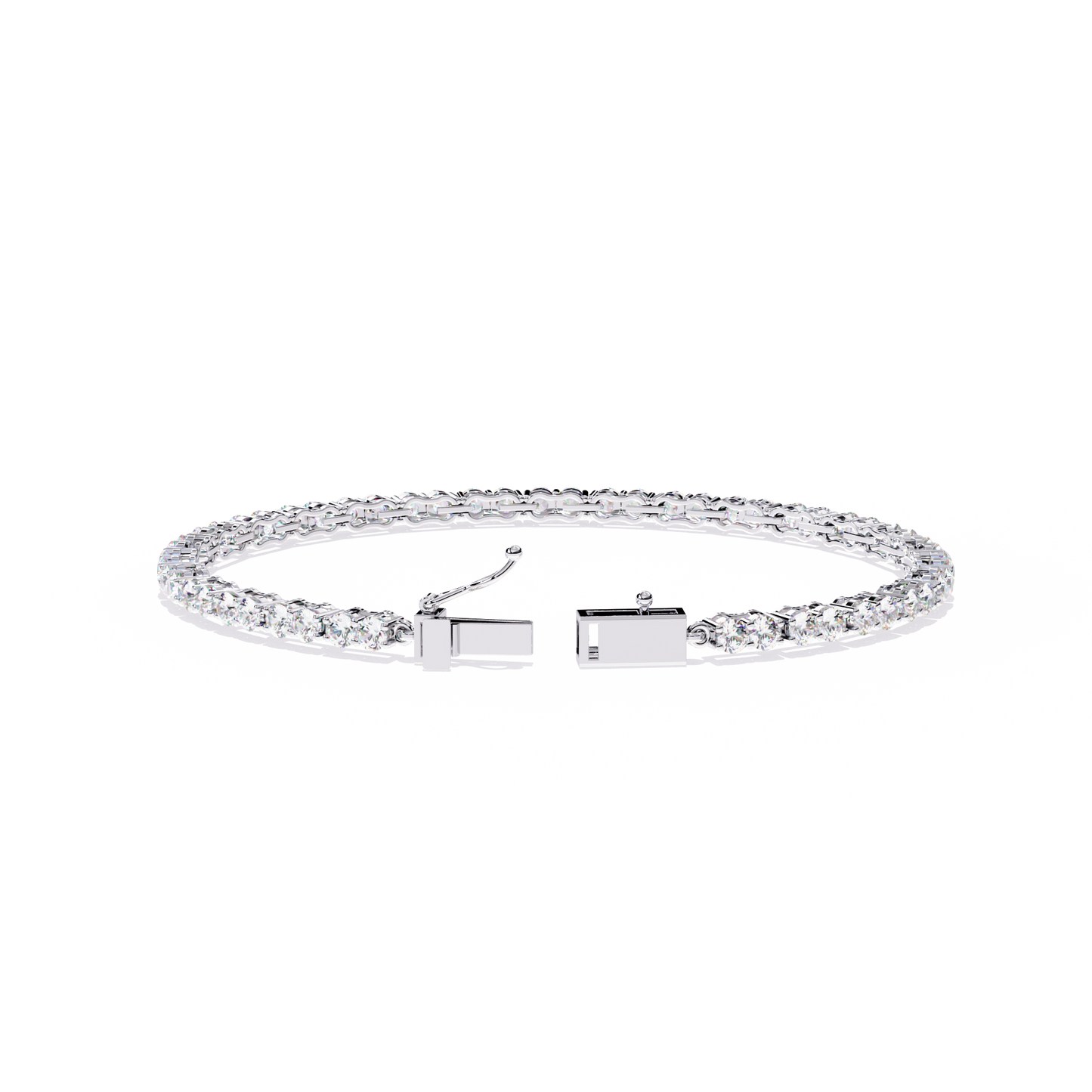 Classic Lab Grown Diamond Tennis Bracelet | Round Cut Sustainable Diamond Bracelet - Lustraa’s Tennis Bracelet