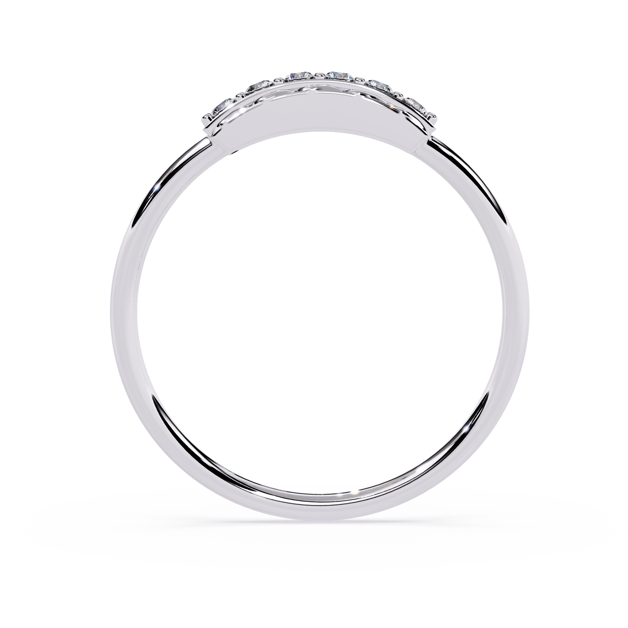 Vintage Textured Diamond Ring – Round Brilliant Cut Lab Grown Diamond Band – Lustraa’s Minimalist Ring