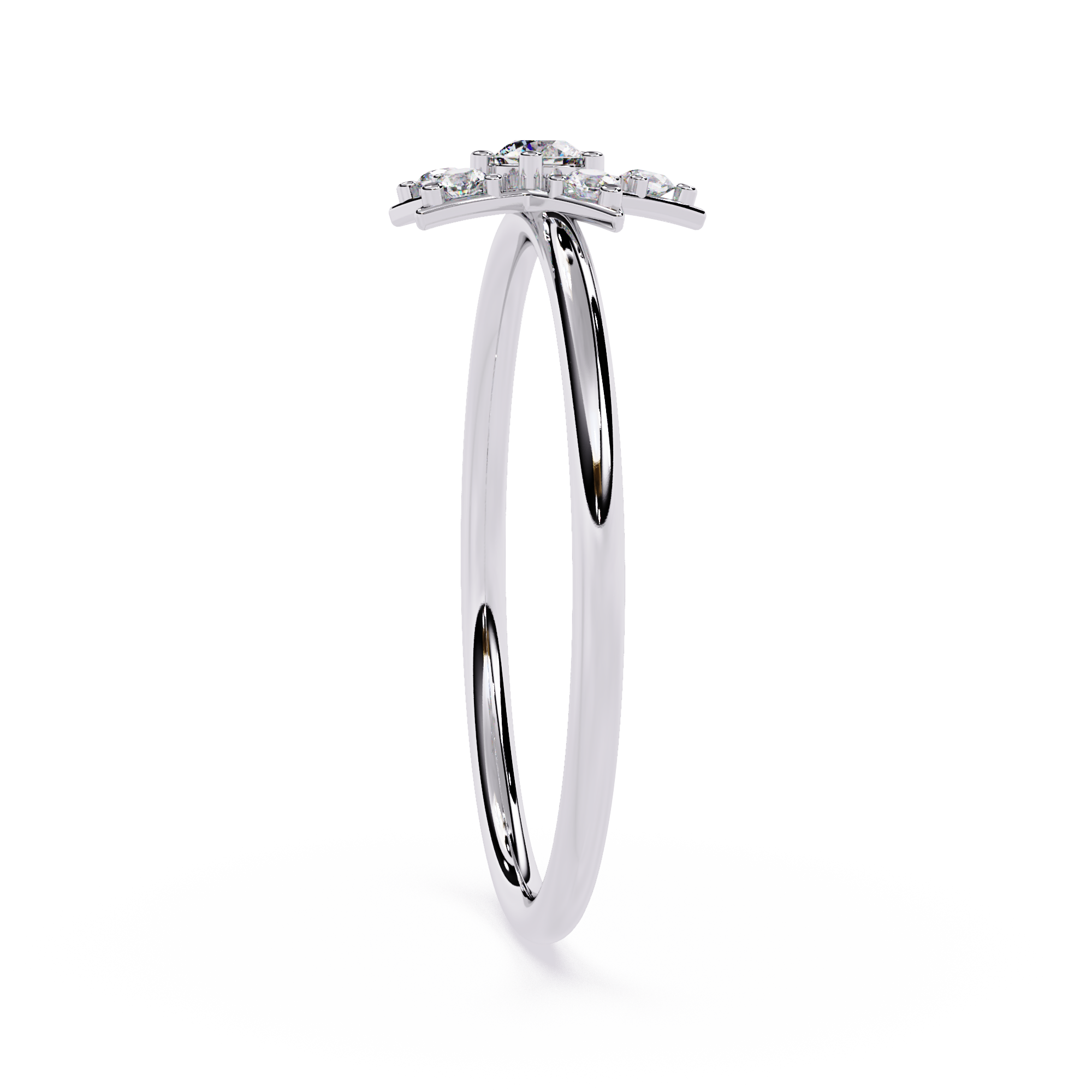 Star Diamond Ring – Celestial Round Cut Lab Grown Minimalist Designer Diamond Ring- Lustraa’s Celestial Ring