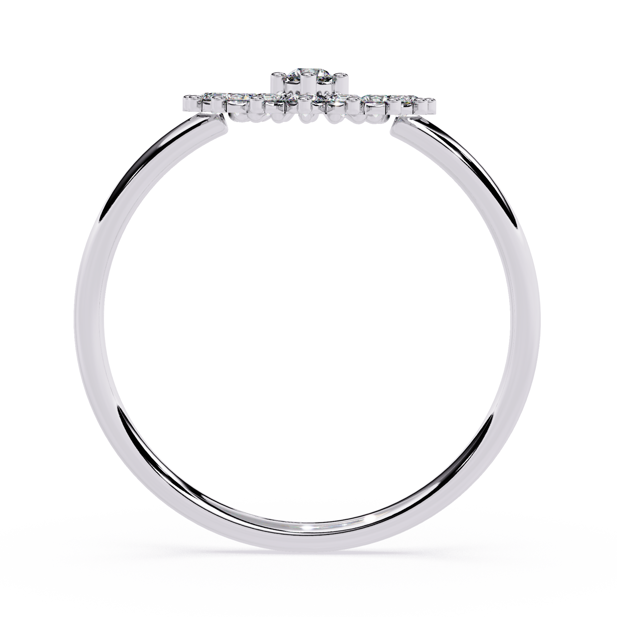 Floral Burst Diamond Ring – Lab Grown Cluster Statement Round Diamond Cocktail Engagement Ring- Lustraa’s Floral Ring