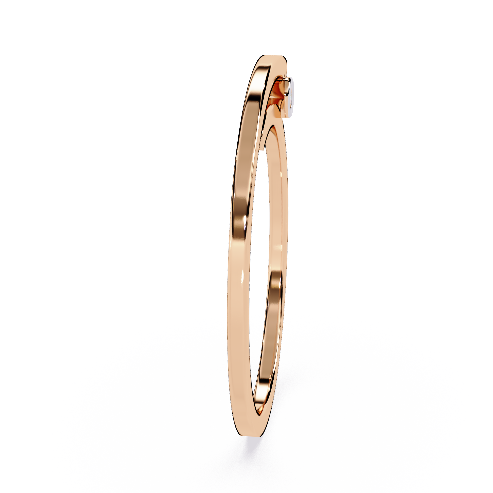 Sleek Minimalist Elegant Stackable Lab Grown Engagement Ring - Lustraa’s Minimalist Ring