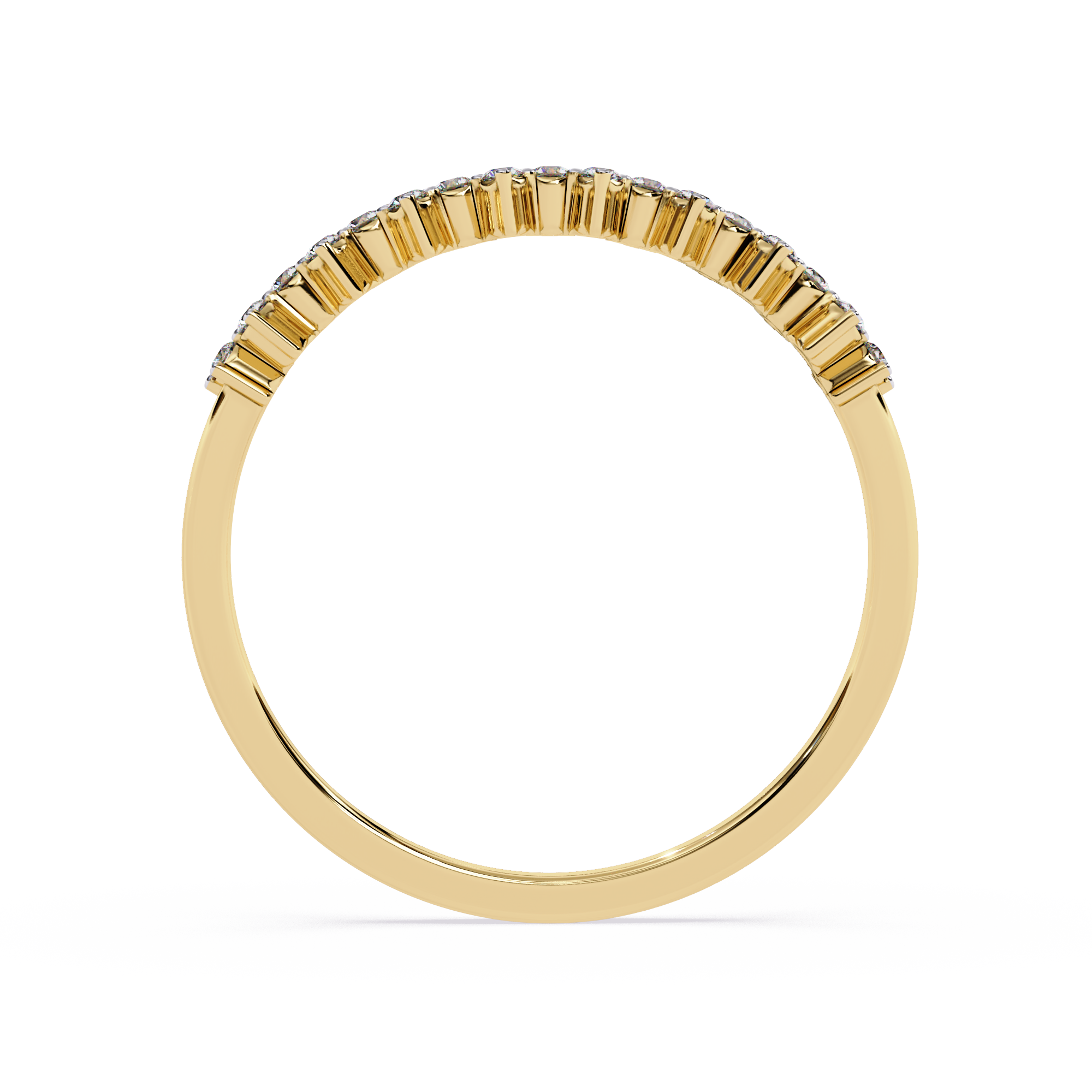 Half Eternity Lab Grown Cluster Floral Inspired Sustainable Band – Lustraa’s Eternity Ring