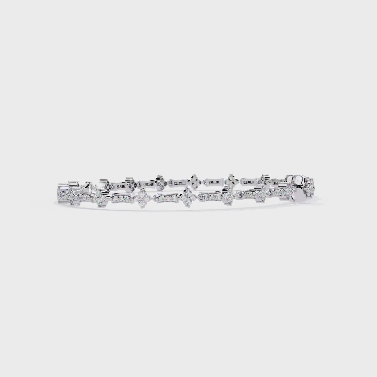 Round Cut Lab Grown Diamond Bracelet– Elegant Diamond Bracelet for Women – Fine Jewelry Gift -Lustraa’s Diamond Bracelet