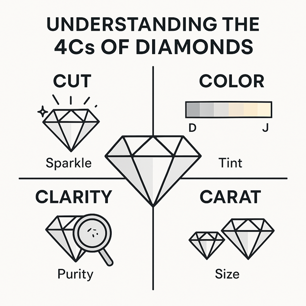 Lab Diamond 4cs Understanding the 4Cs of Lab-Grown Diamonds: Cut, Color, Clarity & Car ...