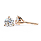 Round Diamond Stud Earrings – Lab Grown Brilliant Cut 3-Prong Setting, 2.57 Carat Diamond Studs– Lustraa’s Studded Earrings