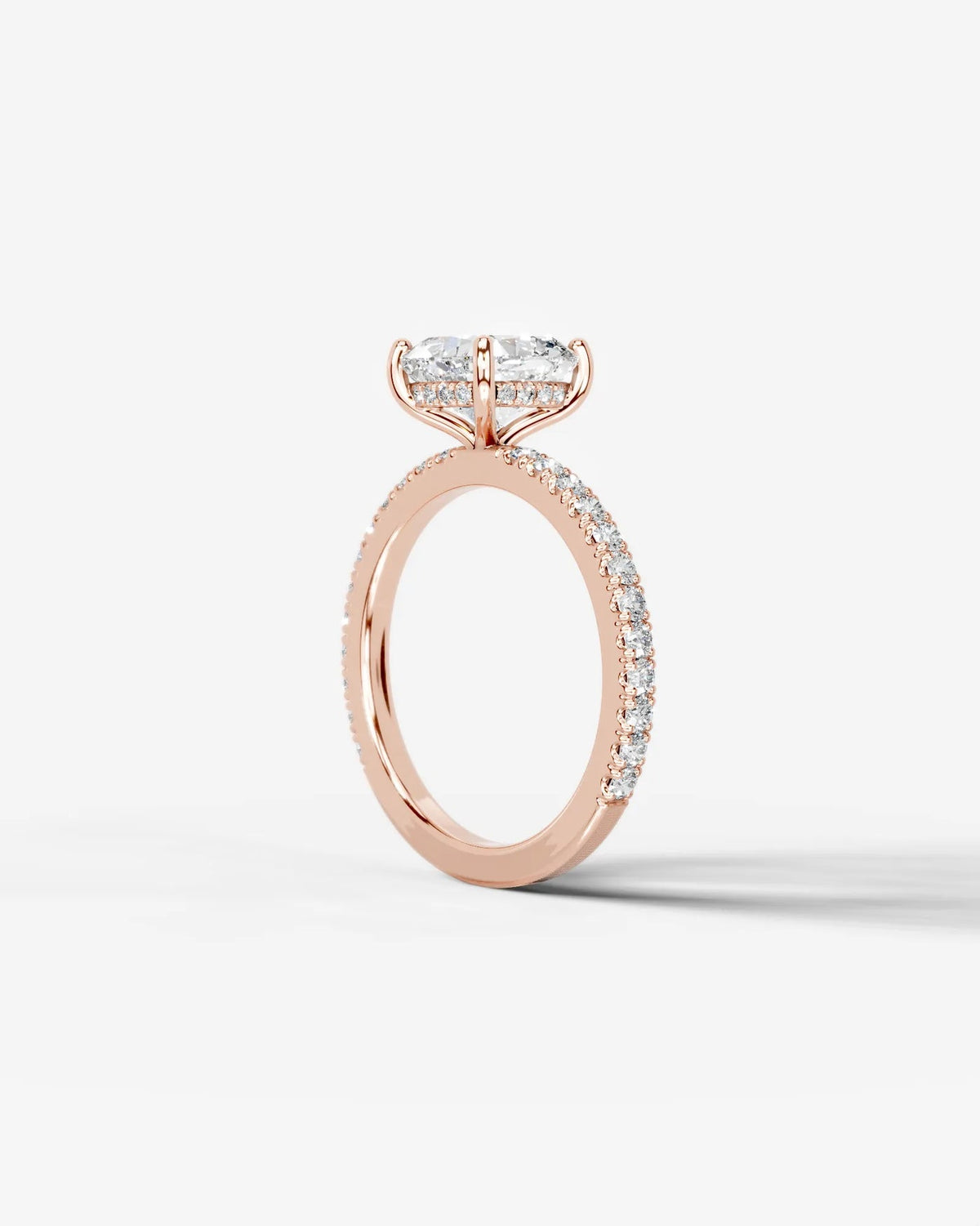 2 Carat Lab Grown Cushion Cut Diamond Infinity Twist Ring