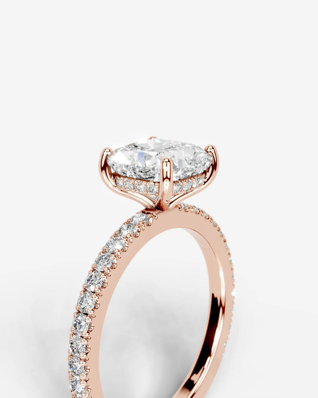 2 Carat Lab Grown Cushion Cut Diamond Infinity Twist Ring