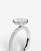 2 Carat Lab Grown Cushion Cut Diamond Infinity Twist Ring