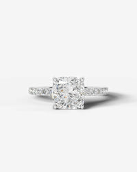 2 Carat Lab Grown Cushion Cut Diamond Infinity Twist Ring