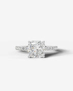 2 Carat Lab Grown Cushion Cut Diamond Infinity Twist Ring