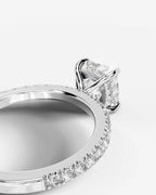 2 Carat Lab Grown Cushion Cut Diamond Infinity Twist Ring