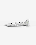 2 Carat Lab Grown Cushion Cut Diamond Infinity Twist Ring