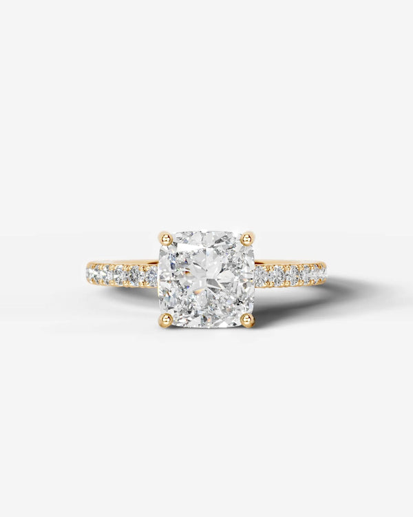 2 Carat Lab Grown Cushion Cut Diamond Infinity Twist Ring