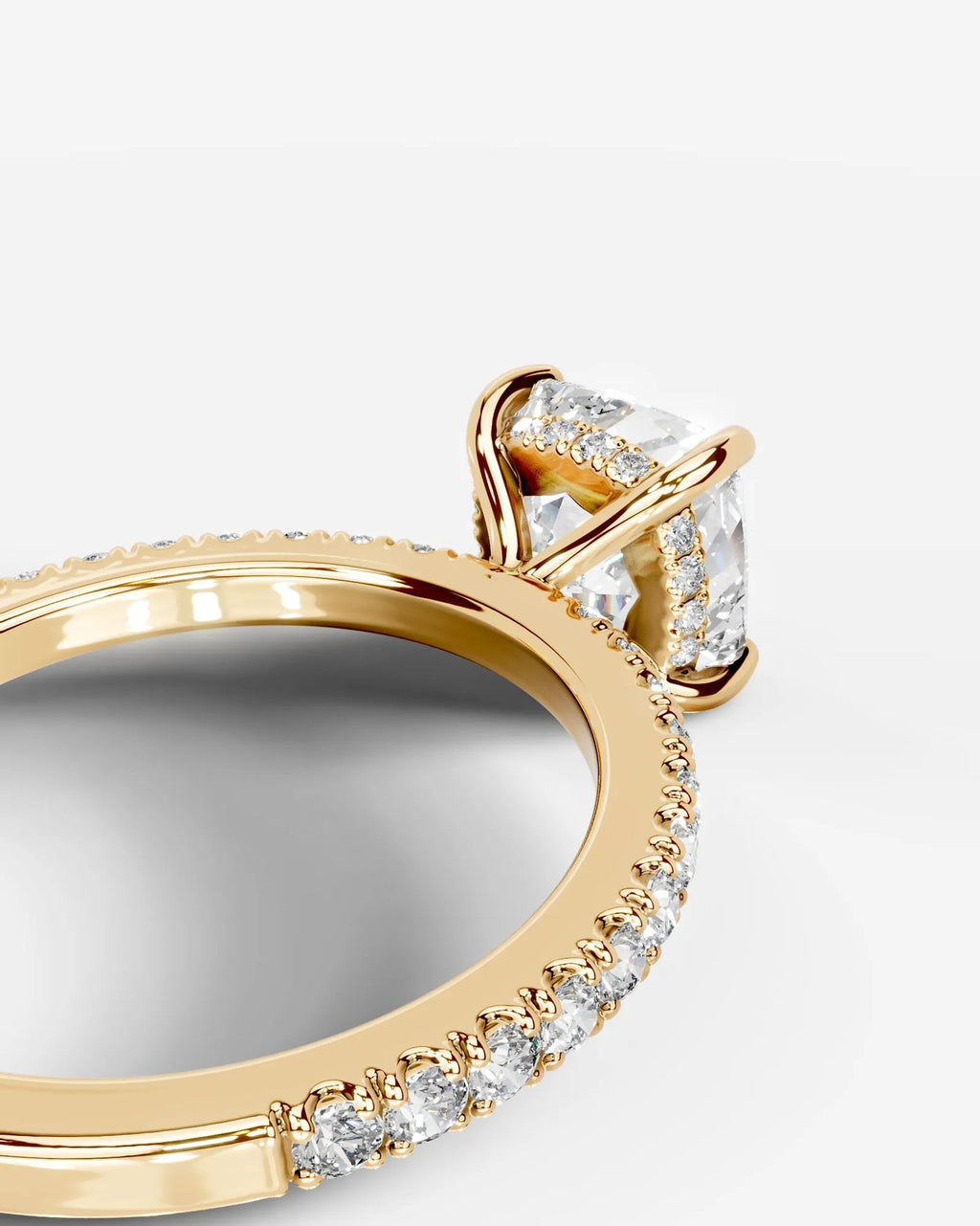 2 Carat Lab Grown Cushion Cut Diamond Infinity Twist Ring