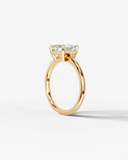 2 Carat Lab Grown Asscher Cut Diamond Ring