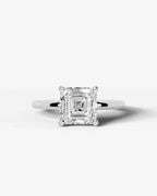 2 Carat Lab Grown Asscher Cut Diamond Ring