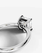 2 Carat Lab Grown Asscher Cut Diamond Ring