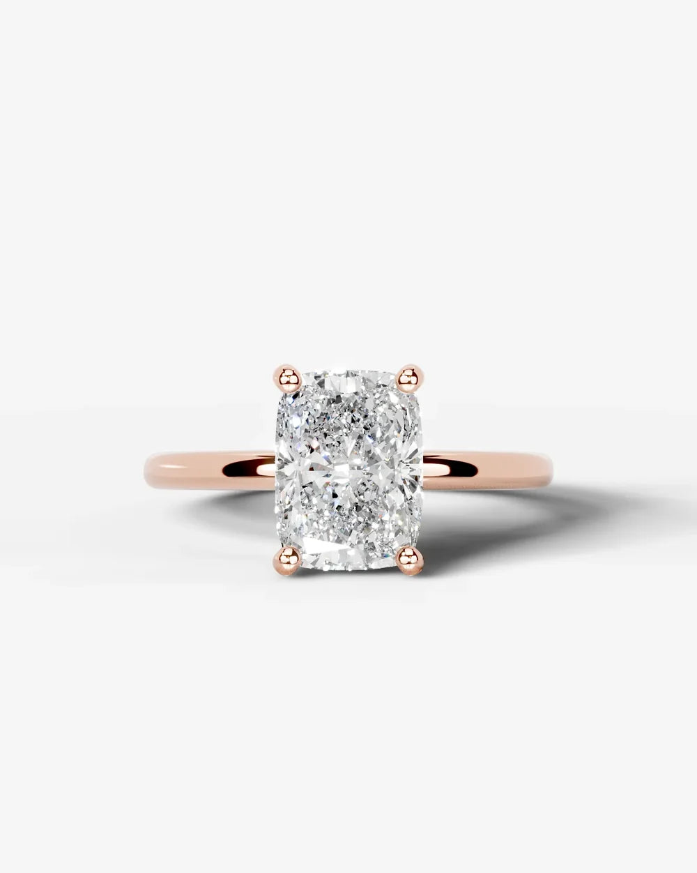 2 Carat Lab Grown Elongated Cushion Diamond Ring