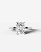 2 Carat Lab Grown Square Cushion Diamond Ring