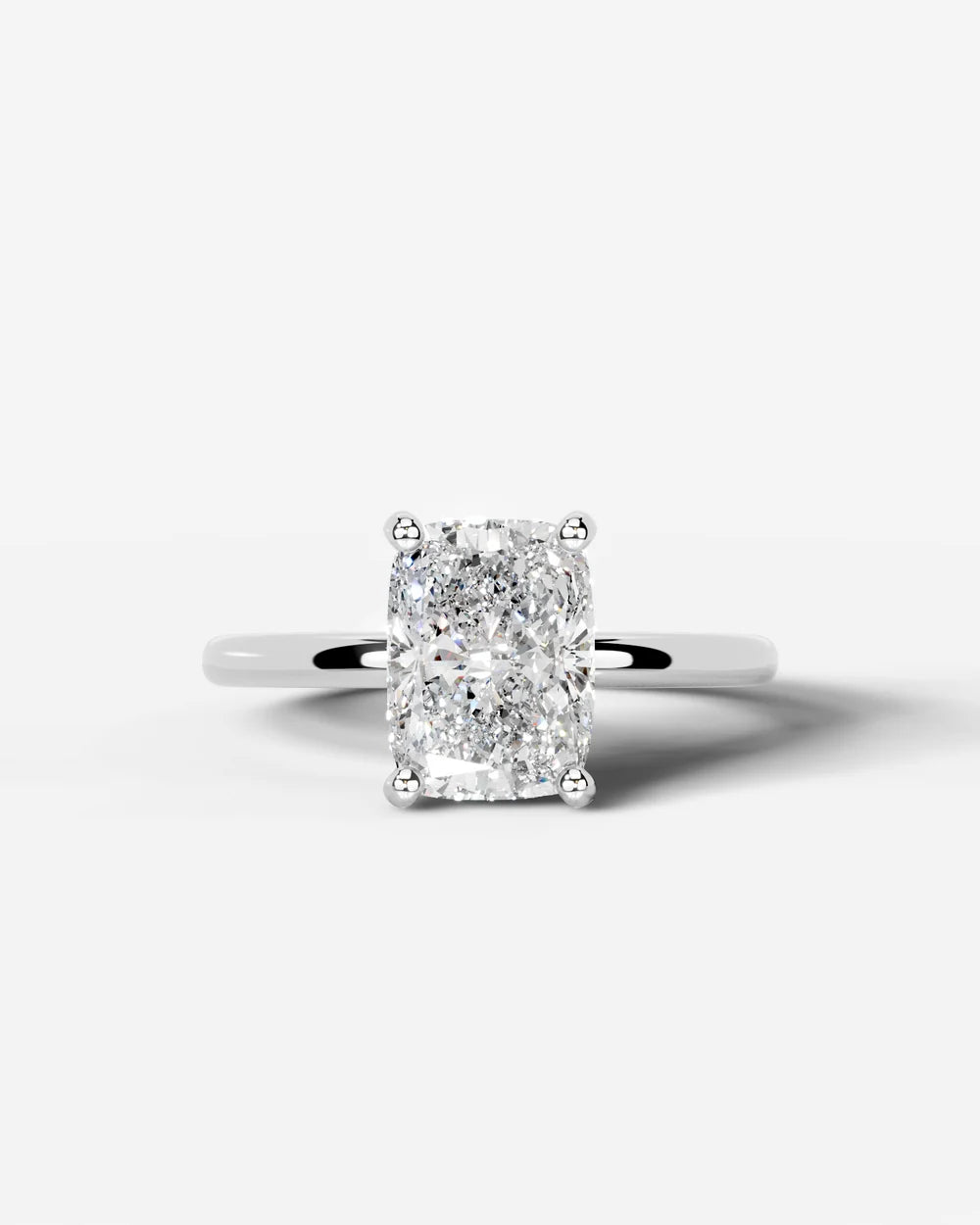 2 Carat Lab Grown Square Cushion Diamond Ring