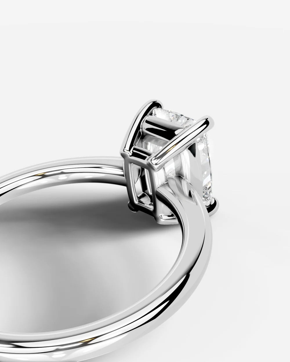 2 Carat Lab Grown Elongated Cushion Diamond Ring