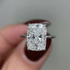 2 Carat Lab Grown Elongated Cushion Diamond Ring