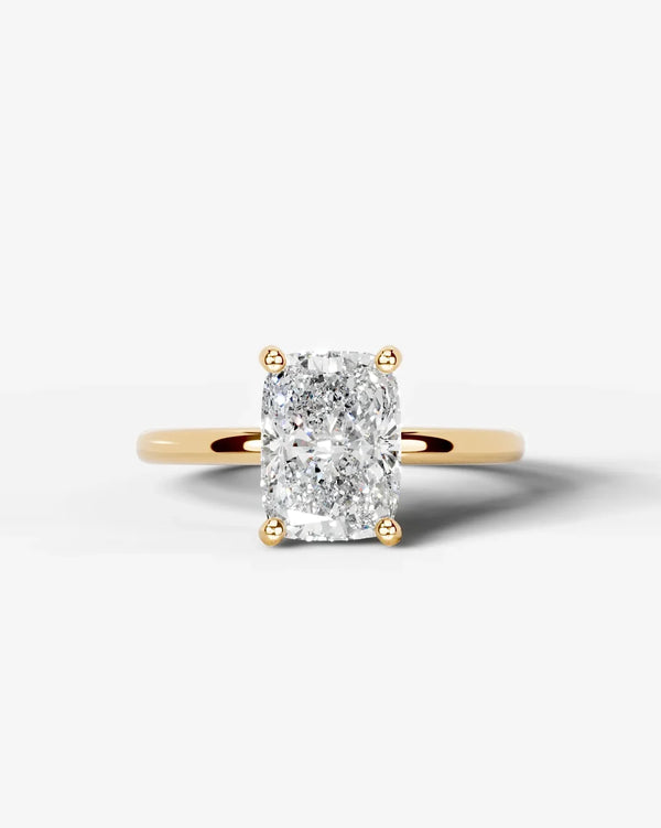 2 Carat Lab Grown Elongated Cushion Diamond Ring