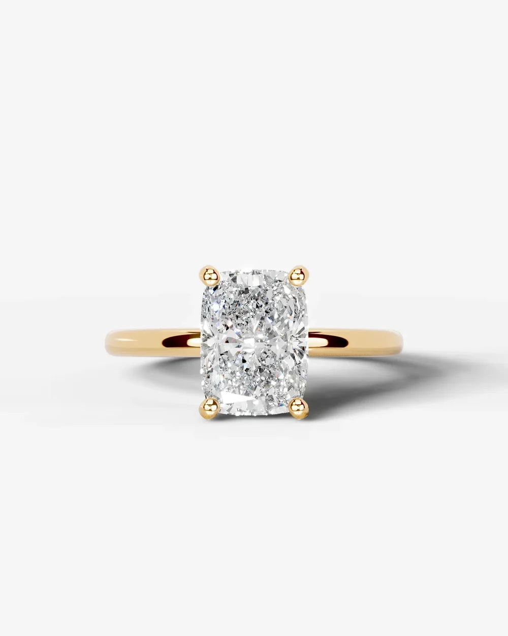2 Carat Lab Grown Square Cushion Diamond Ring