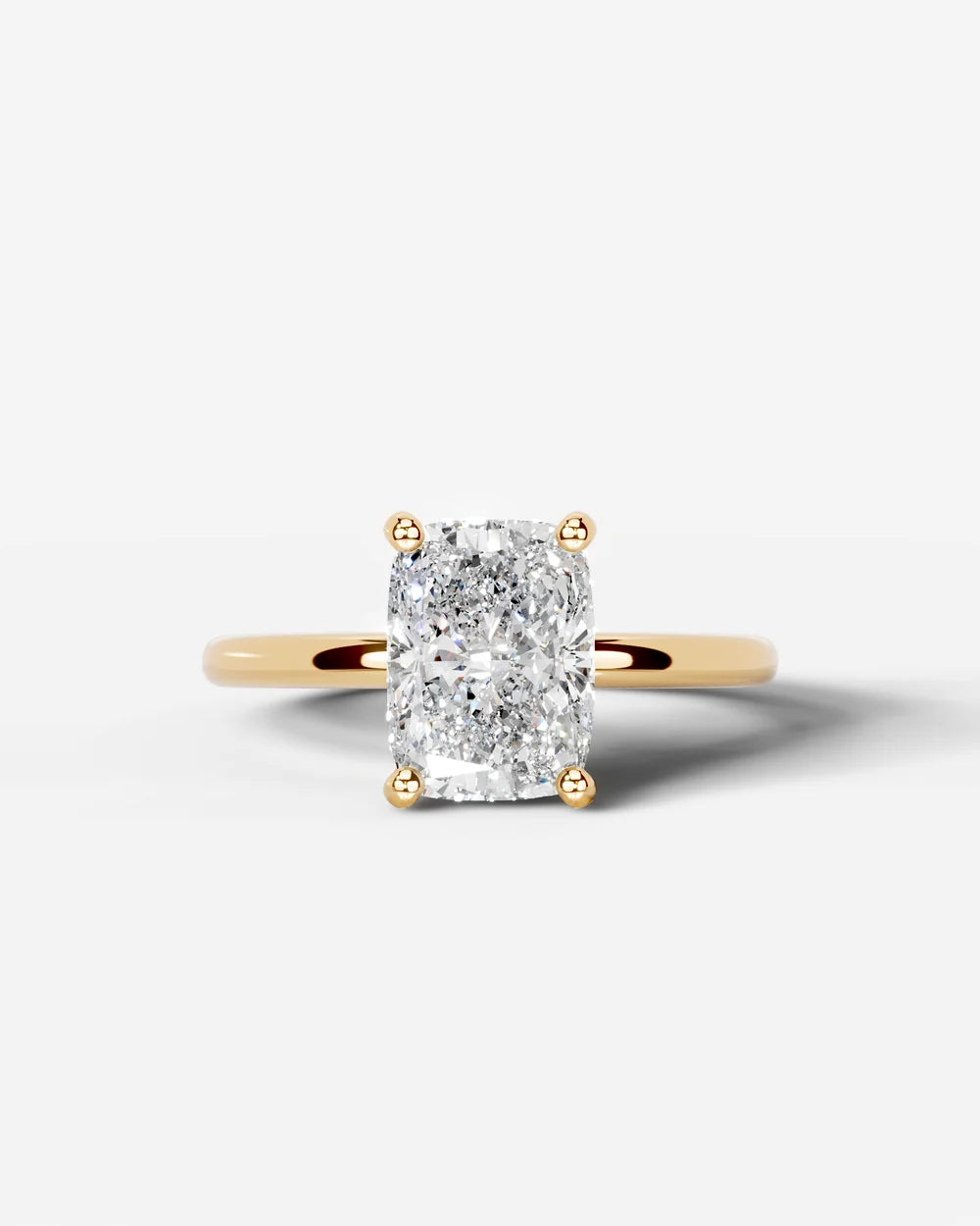 2 Carat Lab Grown Elongated Cushion Diamond Ring