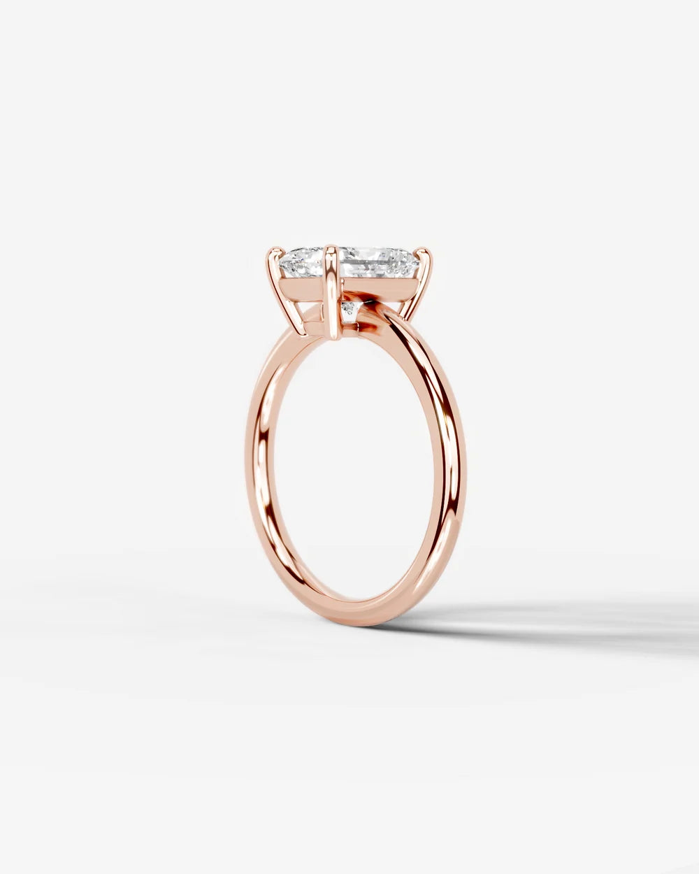 2 Carat Lab Grown Elongated Radiant Diamond Ring
