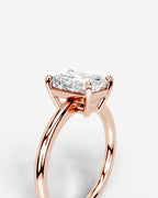 2 Carat Lab Grown Elongated Radiant Diamond Ring
