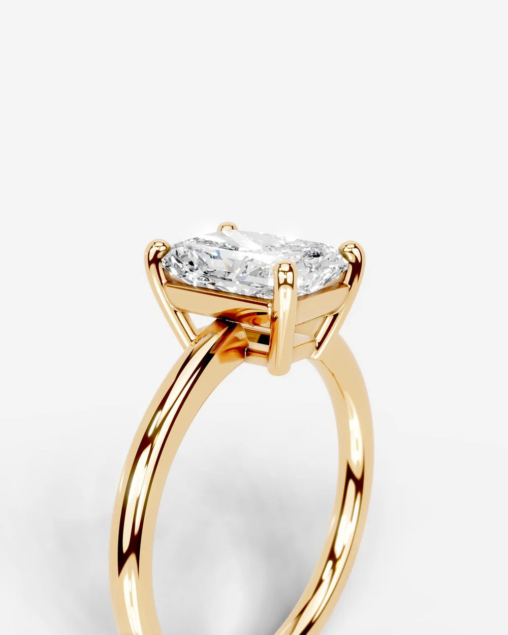 2 Carat Lab Grown Elongated Radiant Diamond Ring