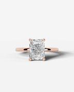 2 Carat Lab Grown Elongated Radiant Diamond Ring
