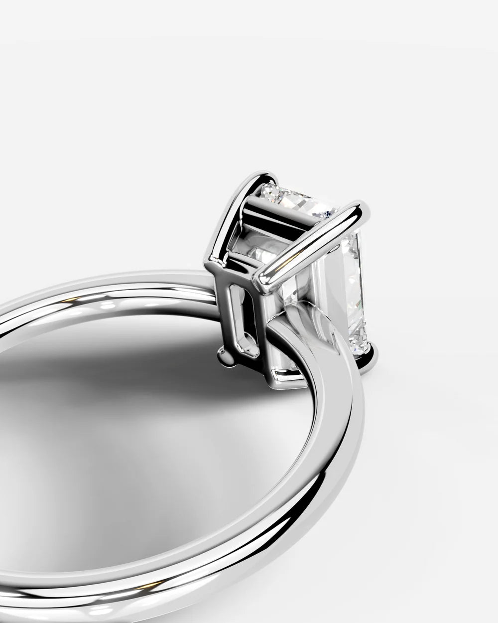 2 Carat Lab Grown Elongated Radiant Diamond Ring