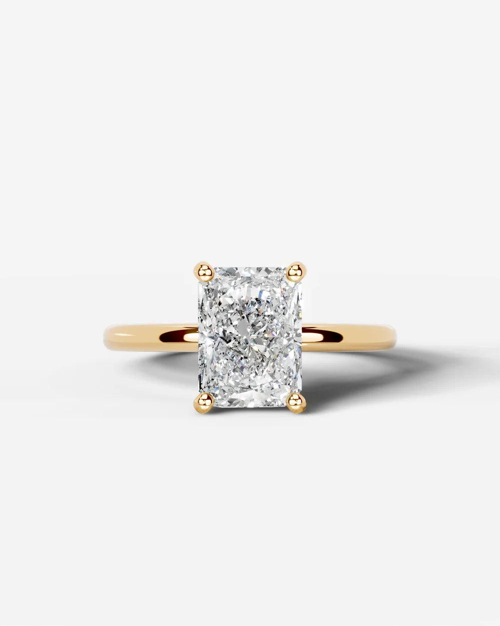 2 Carat Lab Grown Elongated Radiant Diamond Ring