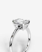 2 Carat Lab Grown Emerald Cut Diamond Ring