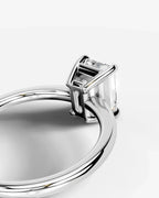 2 Carat Lab Grown Emerald Cut Diamond Ring