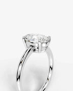 2 Carat Lab Grown Oval Diamond Ring