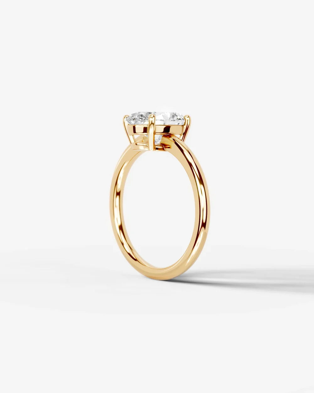 2 Carat Lab Grown Oval Diamond Ring