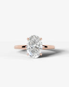 2 Carat Lab Grown Oval Diamond Ring