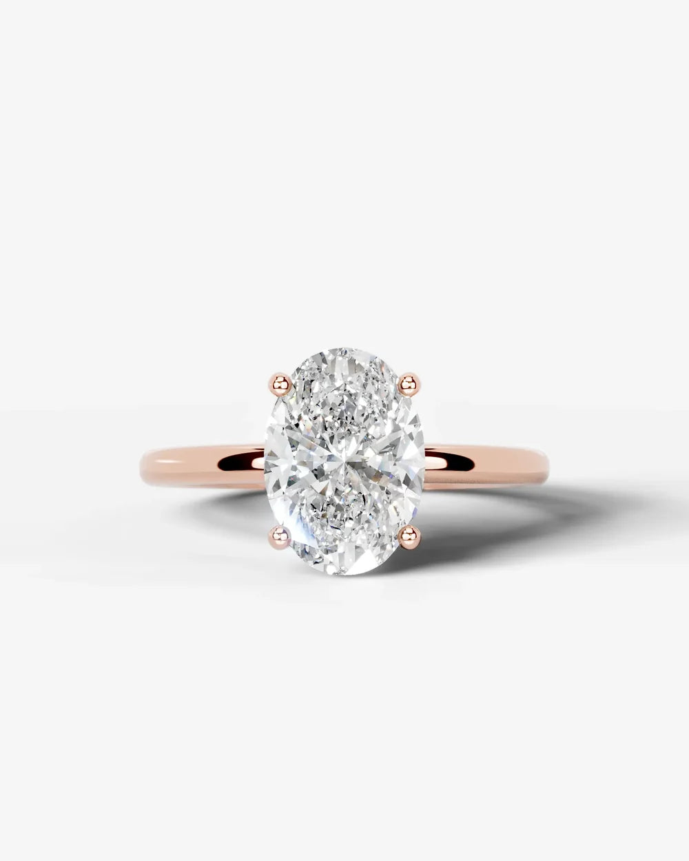 2 Carat Lab Grown Oval Diamond Ring