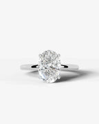 2 Carat Lab Grown Oval Diamond Ring