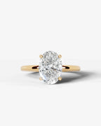 2 Carat Lab Grown Oval Diamond Ring