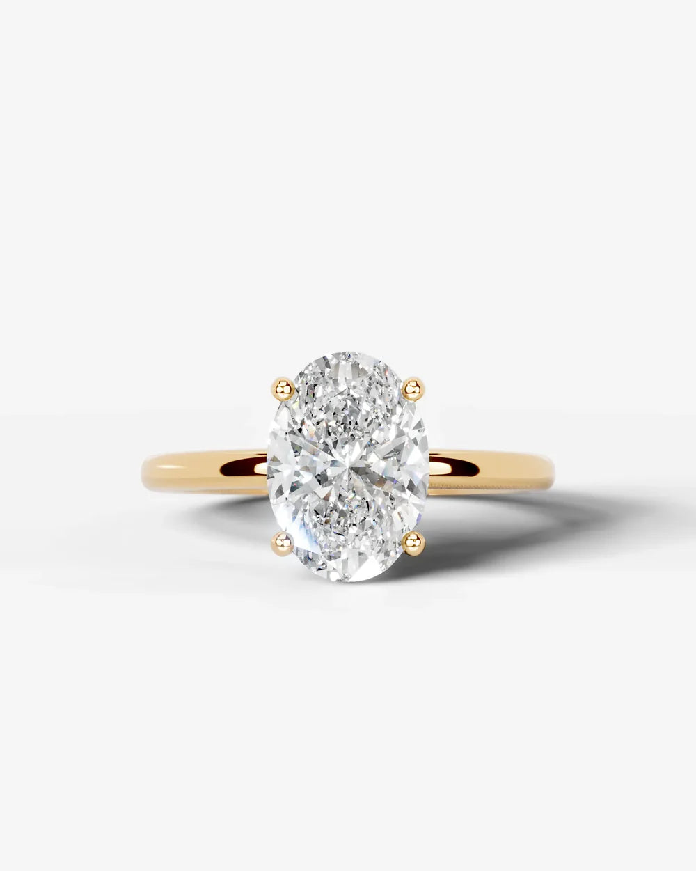 2 Carat Lab Grown Oval Diamond Ring