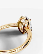 2 Carat Lab Grown Oval Diamond Ring