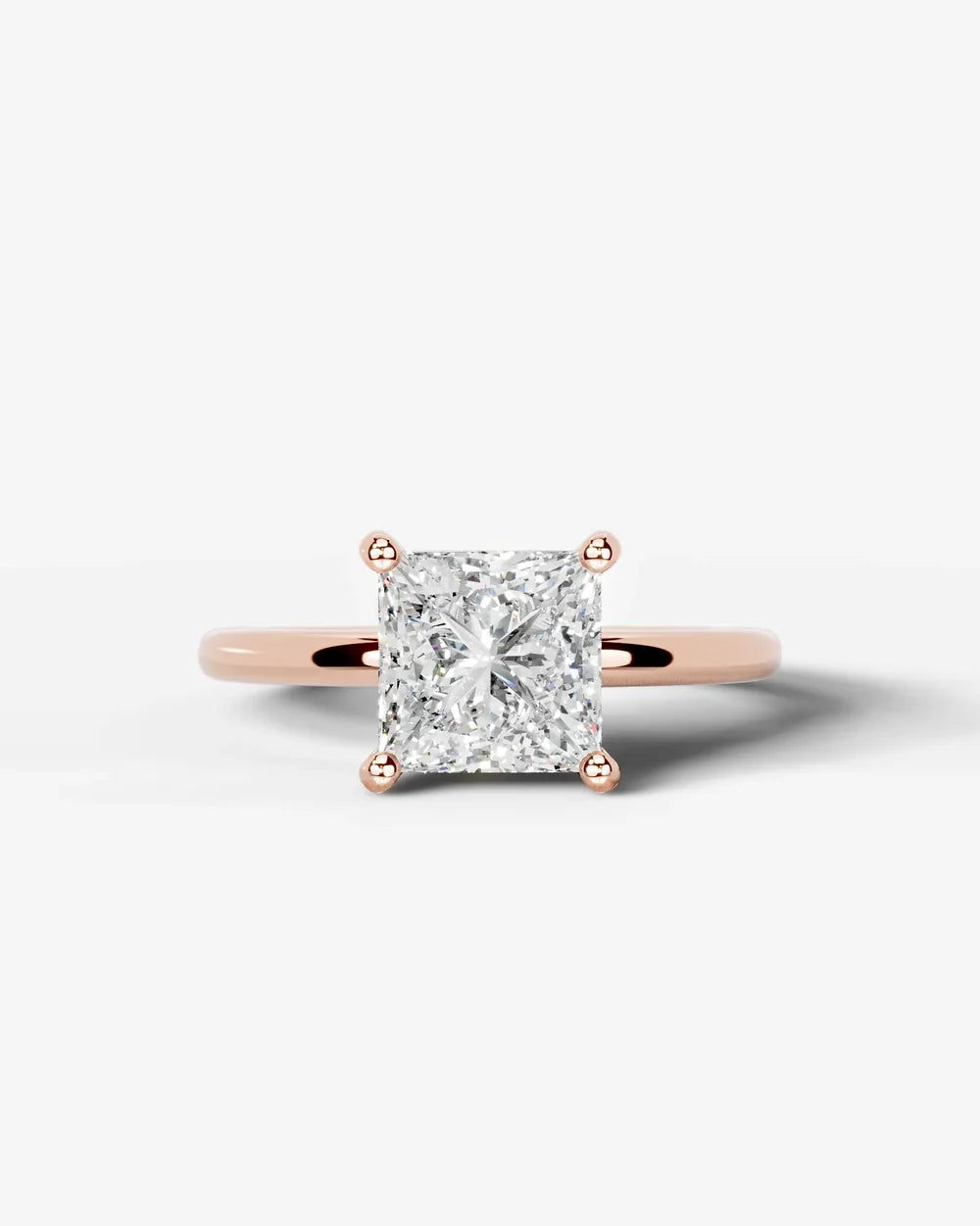 2 Carat Lab Grown Princess Diamond Ring